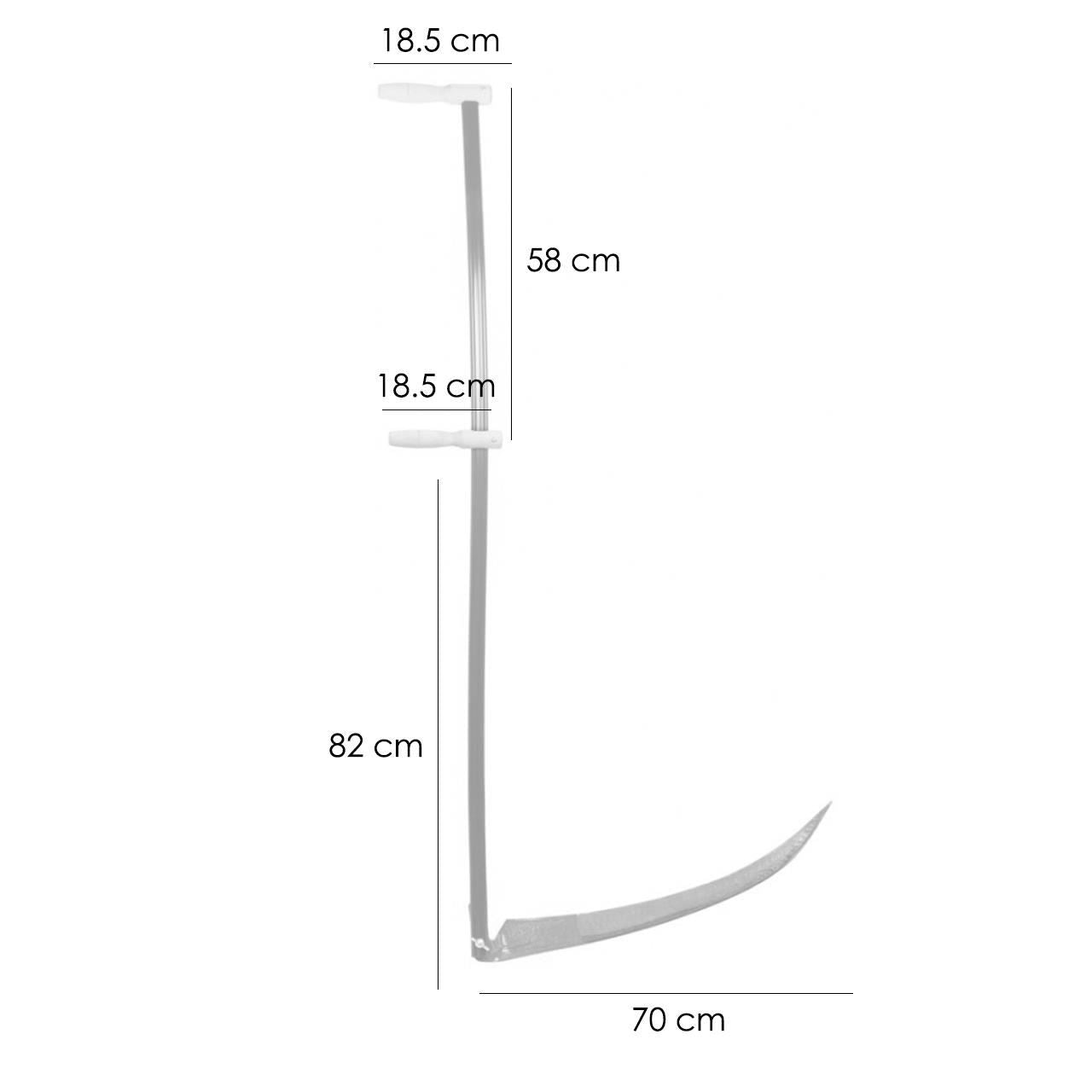 Coasa cu coada metalica, 700 mm