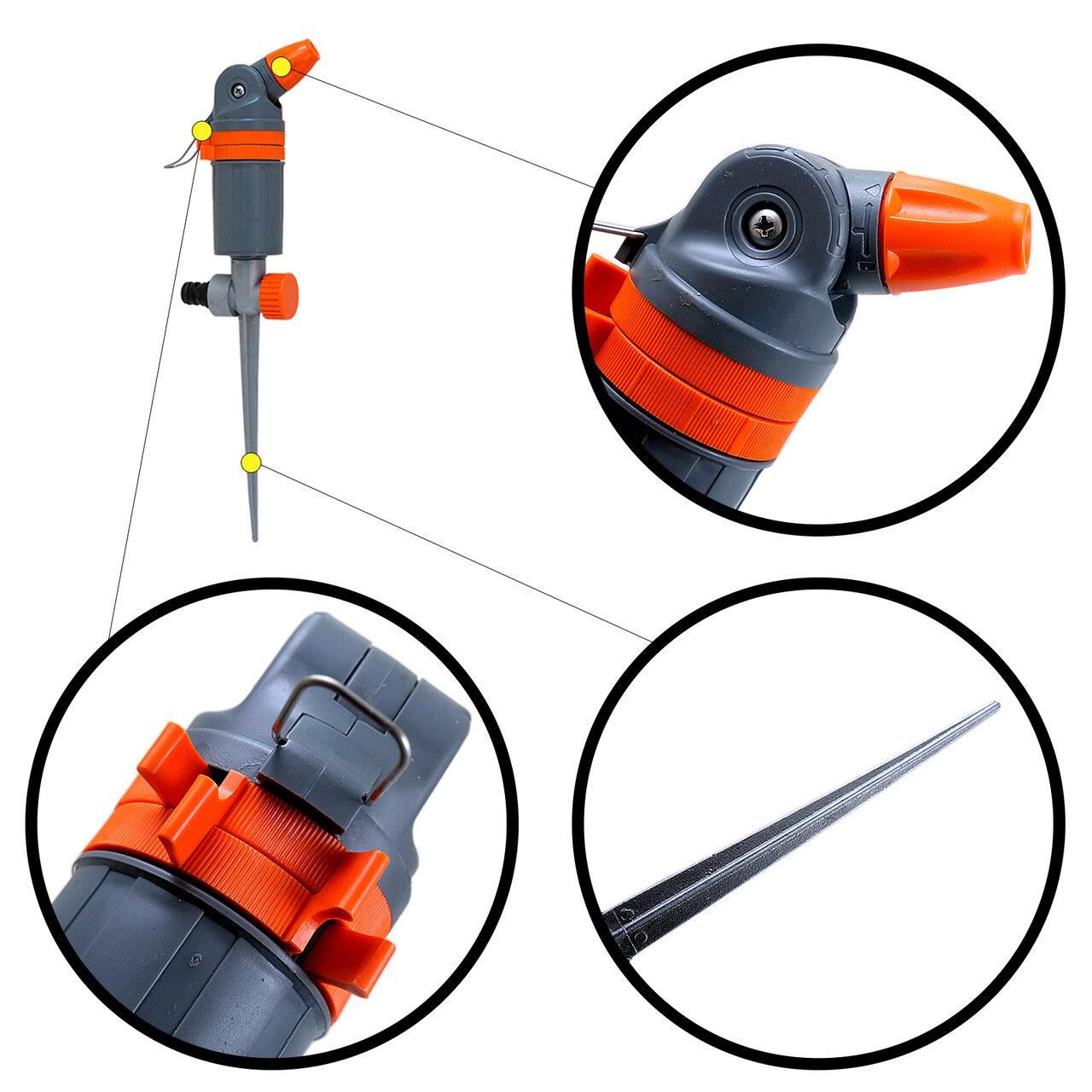 Fém karós sprinkler, 2 permetezési mód, Strend Pro