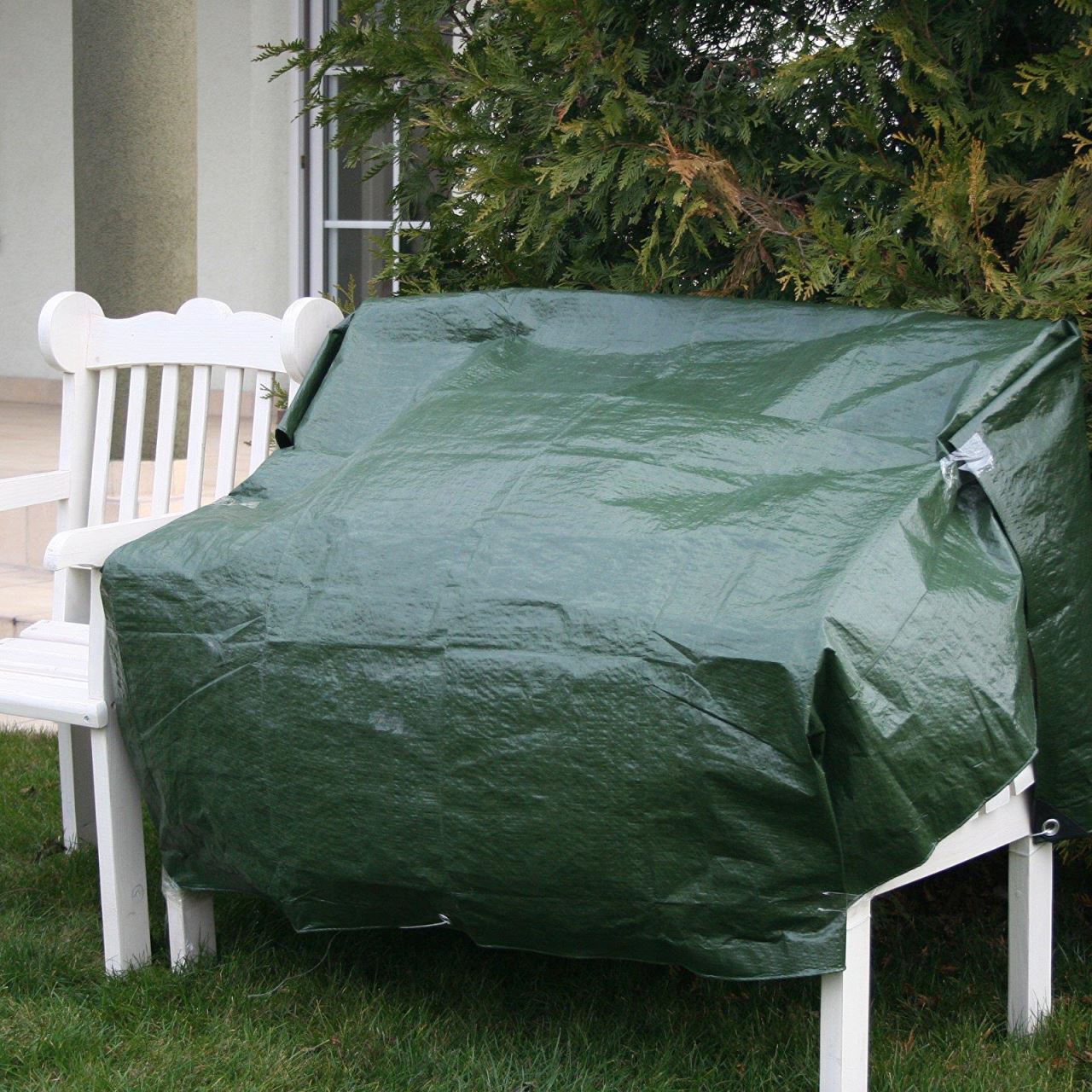 Prelata impermeabila cu inele, 2.9x4.9 m, PE, 65 g/mp, 15 mp