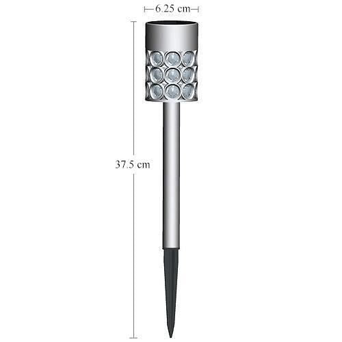 Napelemes kerti lámpa, LED, 6,2x37,5 cm, Sabik