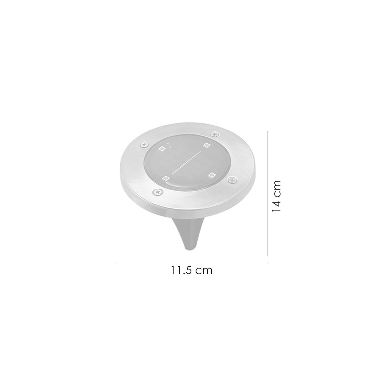 Lampa solara pentru gradina, LED, set 2 buc, 11.5x14 cm, Gruid