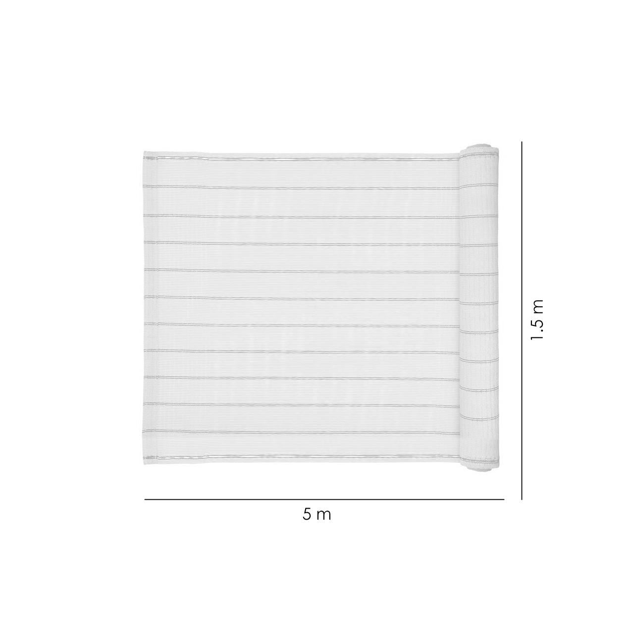Paravan pentru balcon, terasa, gard, bej, 185 g/m2, UV, 5x1.5 m