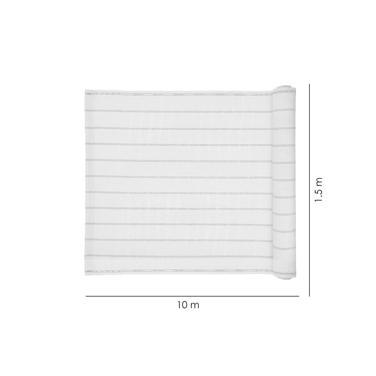 Paravan pentru balcon, terasa, gard, bej, 185 g/m2, UV, 10x1.5 m