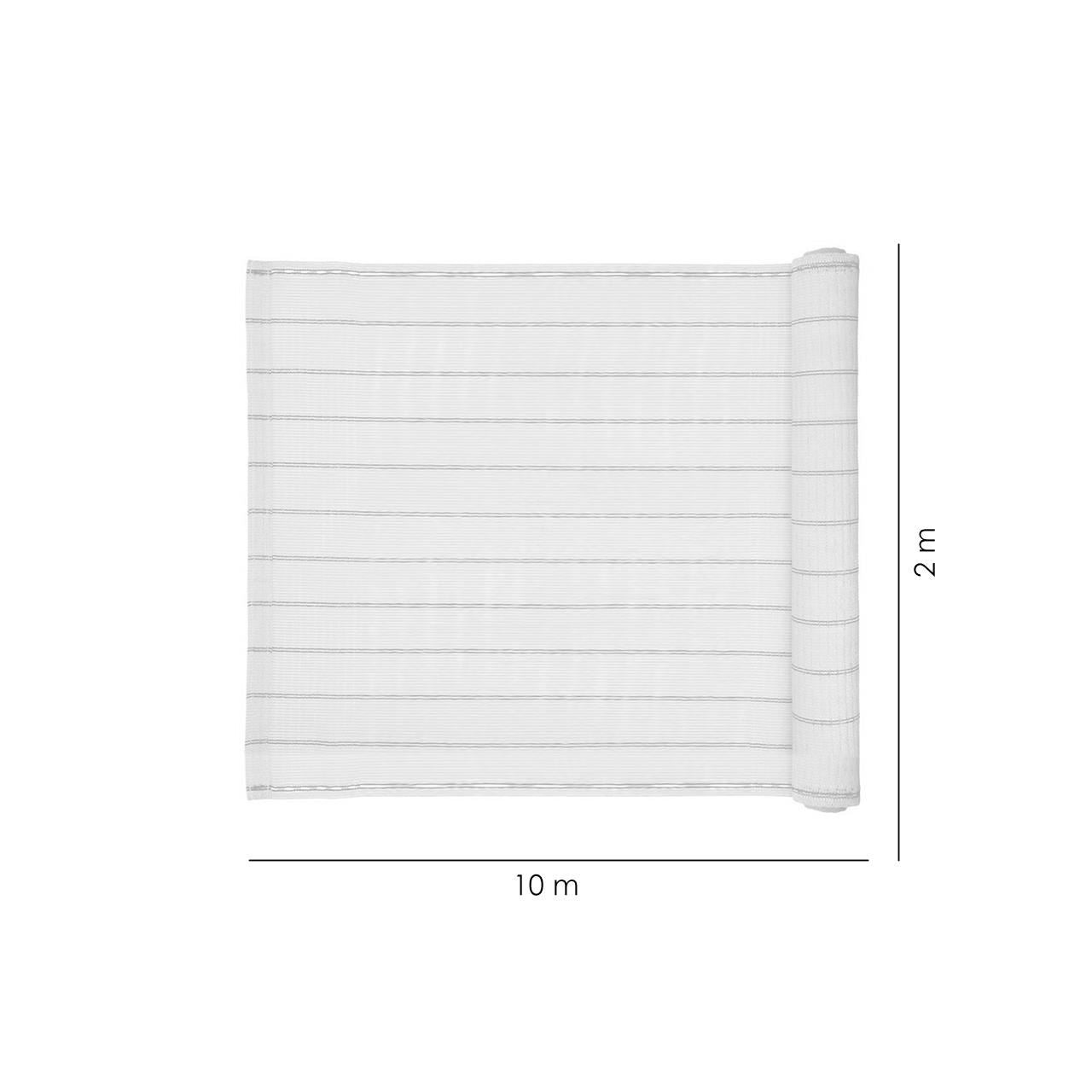 Paravan pentru balcon, terasa, gard, bej, 185 g/m2, UV, 10x2 m