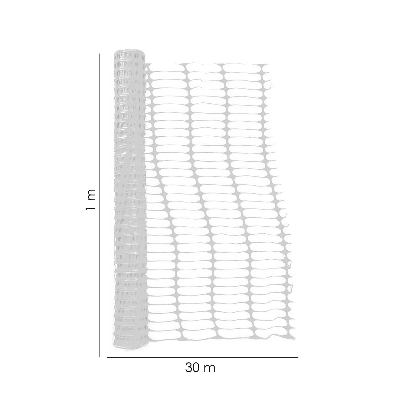 Műanyag biztonsági háló, narancssárga, UV, HDPE, 30x1 m