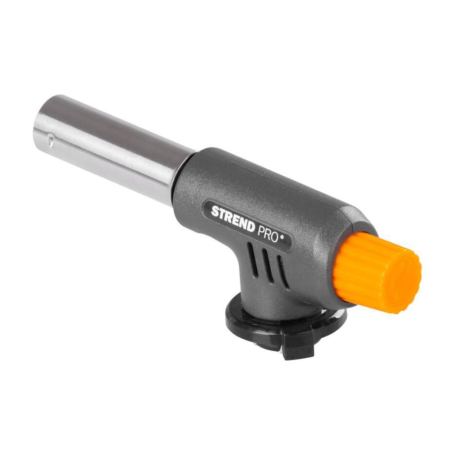 Gázlámpa, égőfejjel, 1,3 kW, 20 mm, 227 g-os gázpalackhoz (nem tartozék), piezo gyújtás, Strend Pro