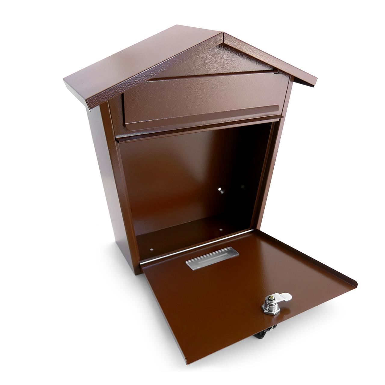 Postaláda, barna, 36,5x13,3x36,5 cm, Modern