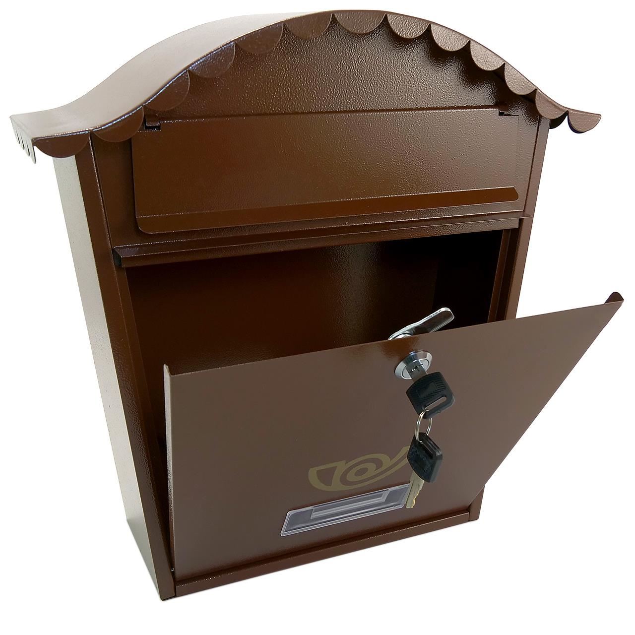 Postaláda, barna, 36,5x13,5x36,5 cm, Napóleon