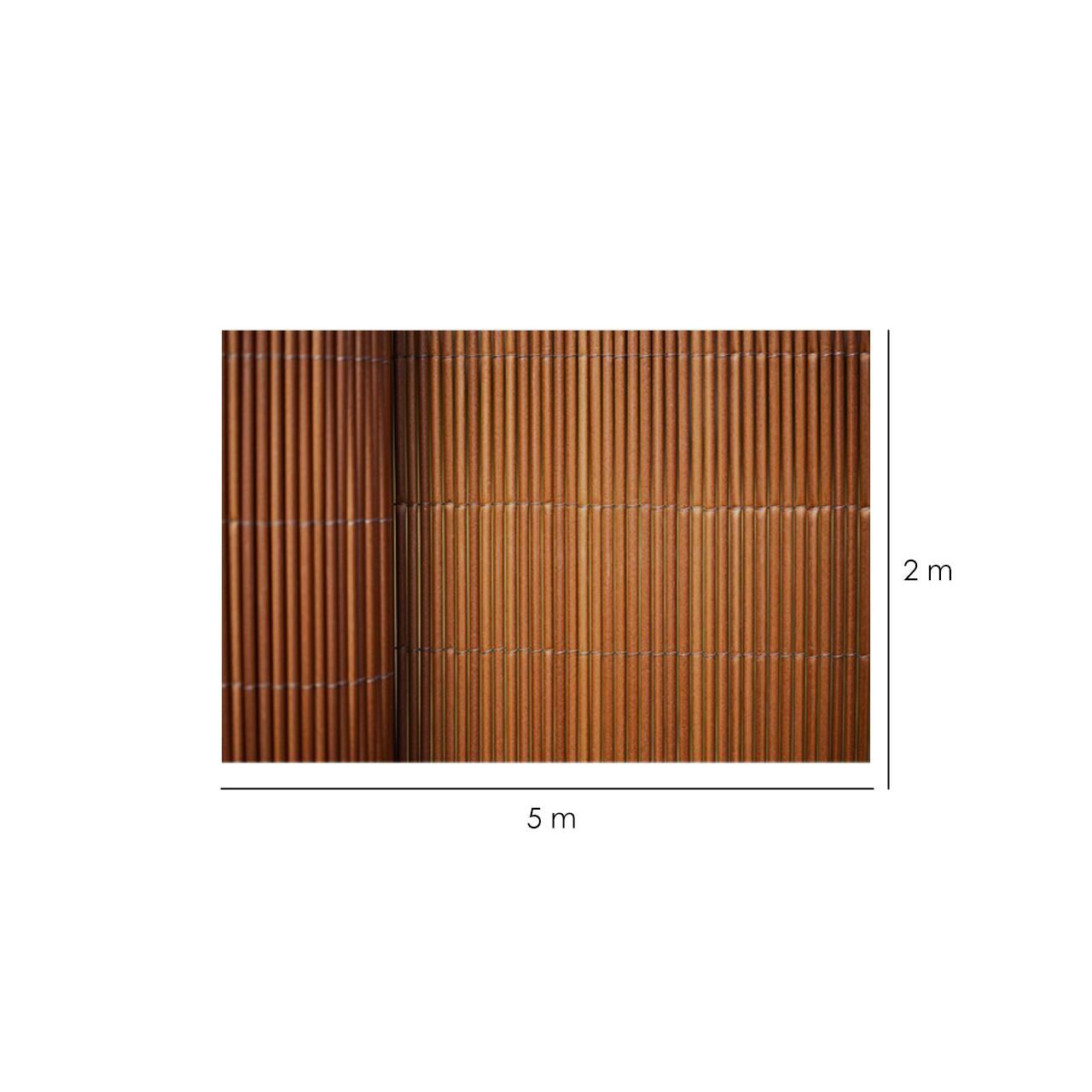 Gard gradina/paravan din rachita naturala, 5x2 m