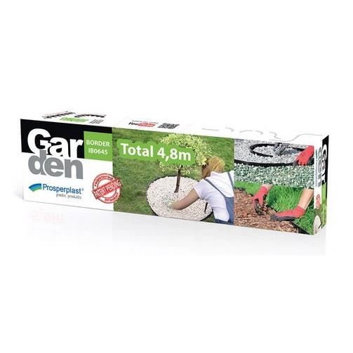 Gyepszegély, műanyag, 24 szigonyszög, 4,8 m