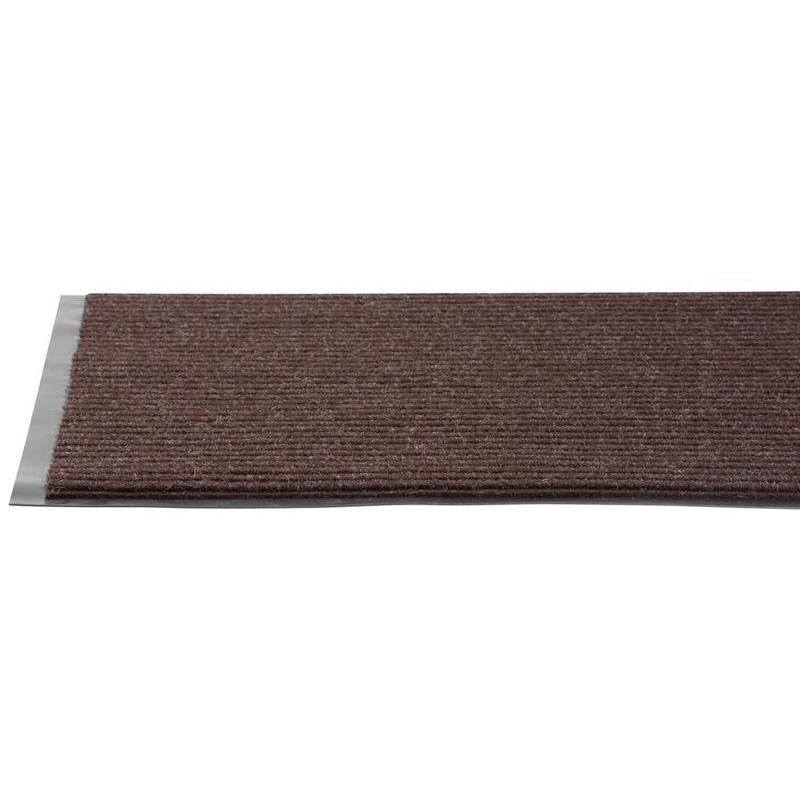 Bejárati szőnyeg, PVC, barna, 60x90 cm