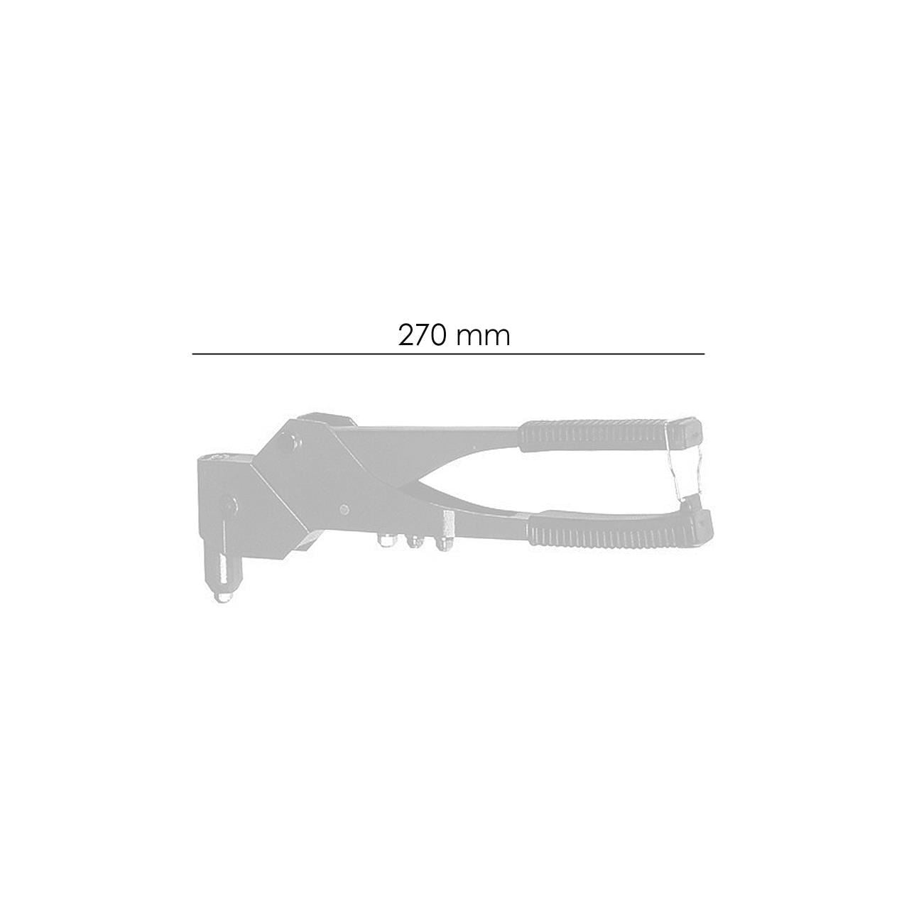 Szegecsfogó forgófejjel 270mm - Strend Pro