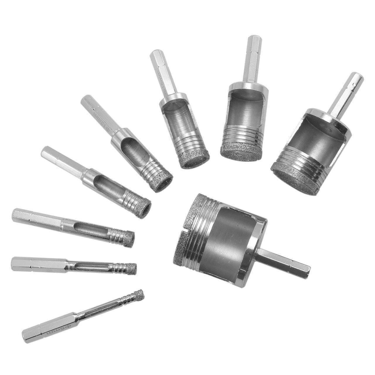 Gyémánt fúrókorona csempéhez, homokkőhöz, üveghez, kőhöz, terrakottához, 10 mm, Dedra