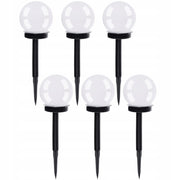 Lampa solara pentru gradina, Gardlov, LED, alb rece, set 6 buc, 9x35 cm