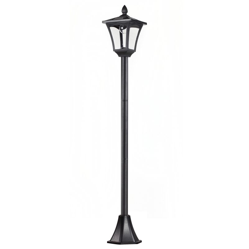 Lampa solara tip felinar pentru gradina, 1 LED, 18x18x160 cm