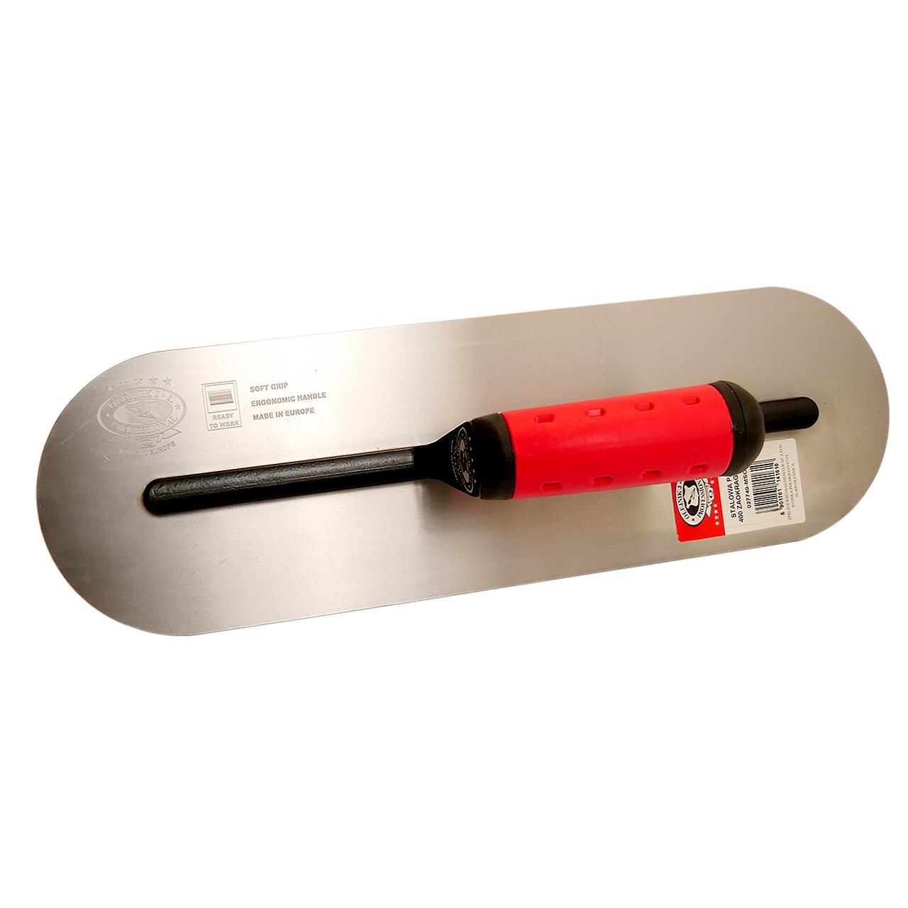 Gletiera otel, Olejnik, rotunjita, 12x38 cm, 0.7 mm, maner soft