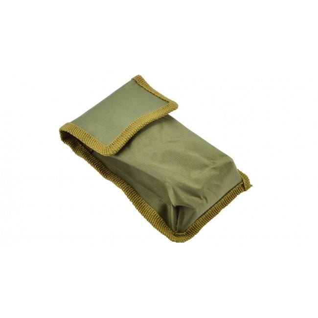 Tacamuri camping cu husa de poliester, inox, pliabile, set 3 piese, 19.5 cm, Perfect Home 