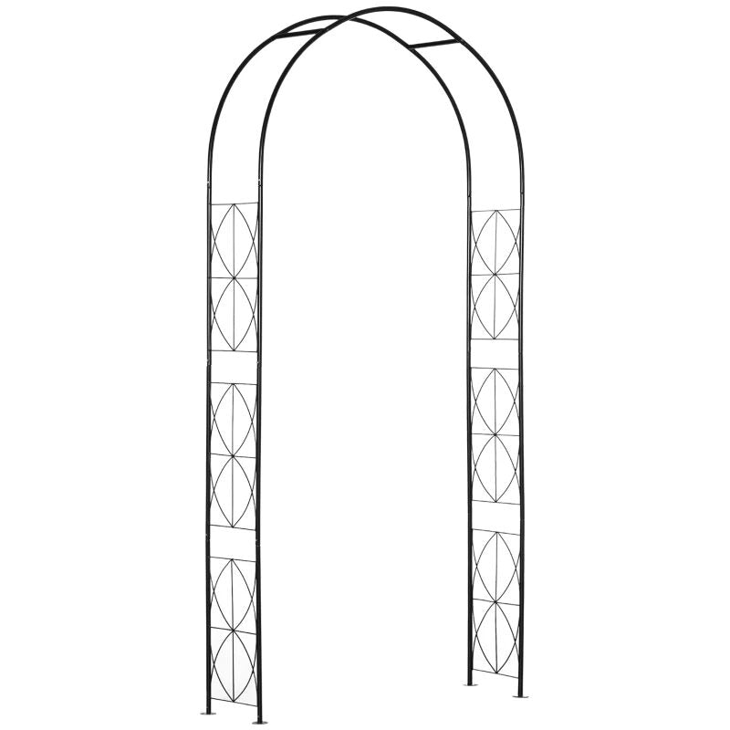 Arcada metalica, pergola, pentru gradina, 114x30x230 cm