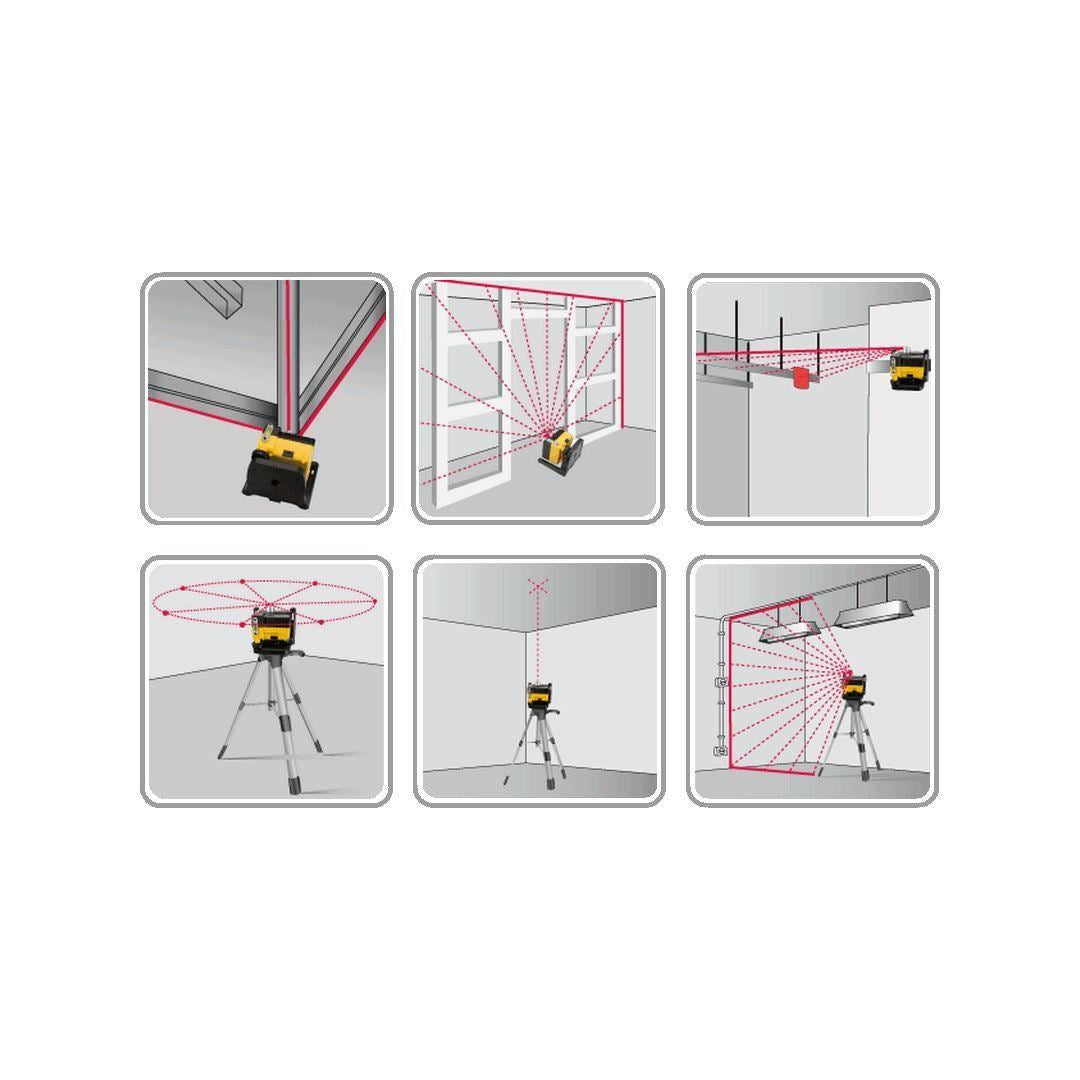 Lézeres szintező, forgófejjel, állvánnyal, 30 m, Topex