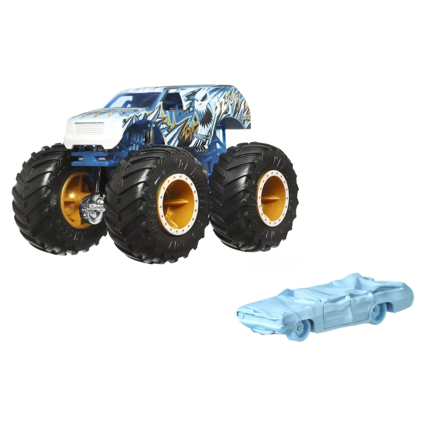Hot Wheels Monster Truck és fém autó 32 fok