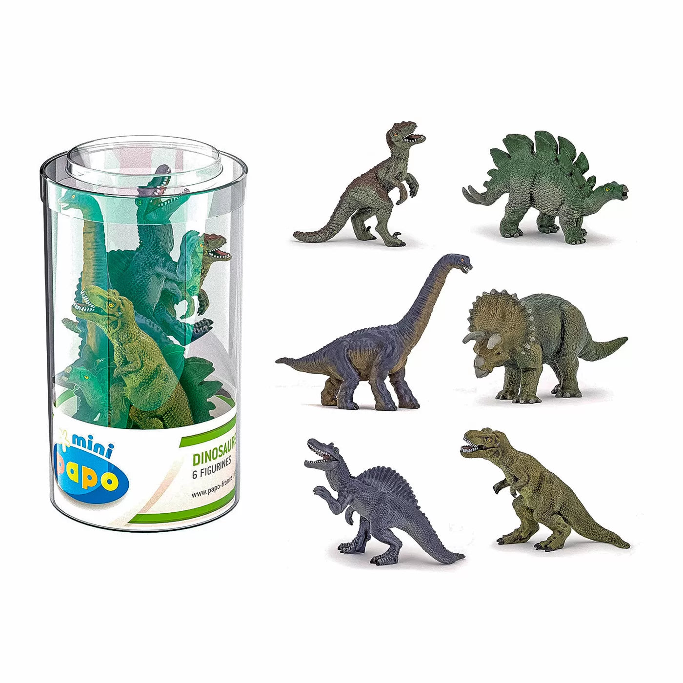 Papo figurina set 6 mini figurine dinozauri