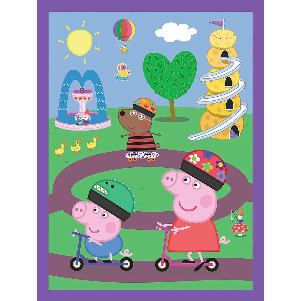 Puzzle trefl 2in1 memo peppa pig momentele fericite