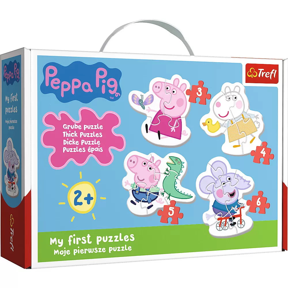 Puzzle baby clasic simpatica peppa pig 18 piese