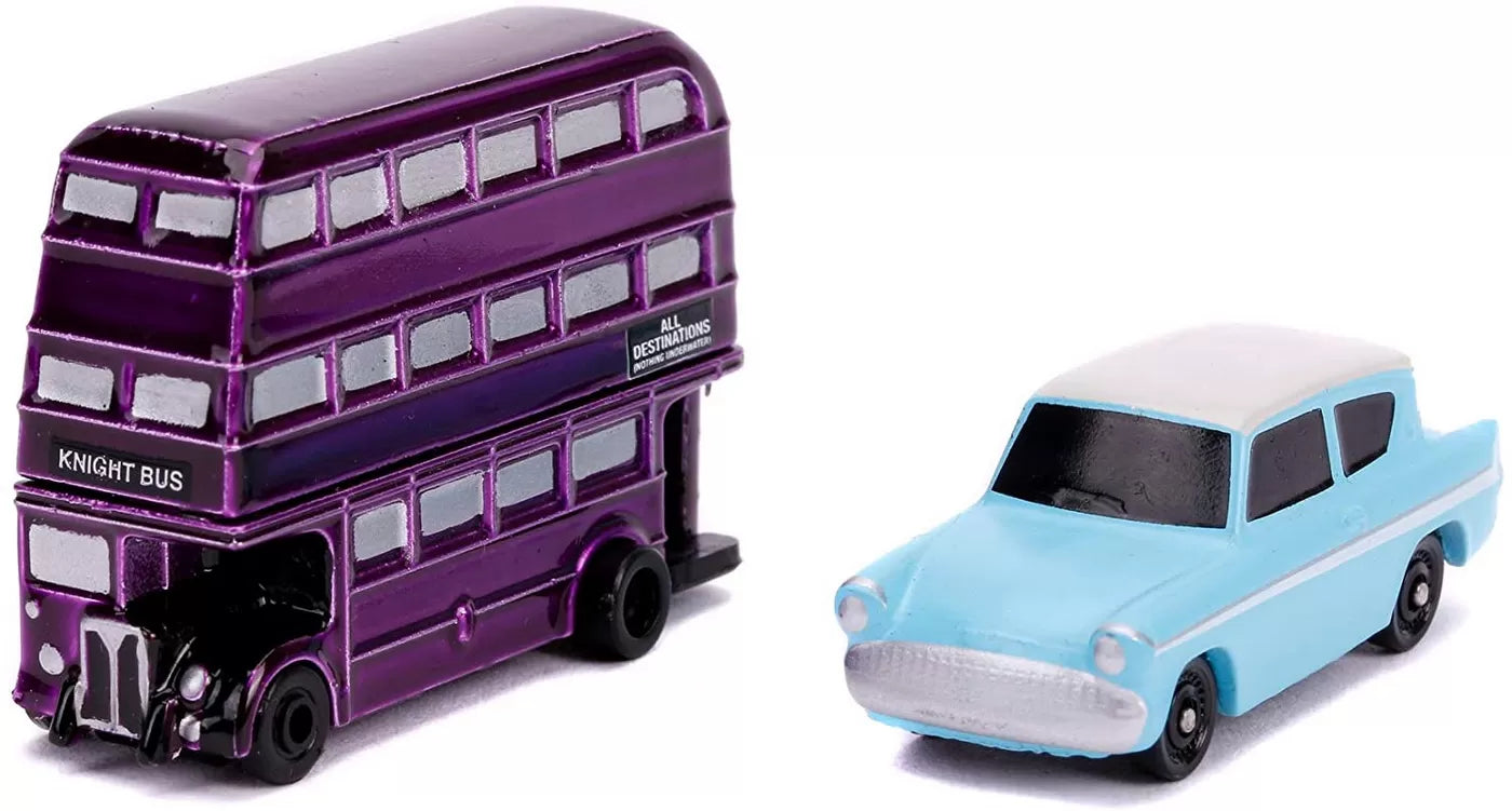Harry Potter 2 db-os autós szett: a lovag busz és a Ford Anglia 1959