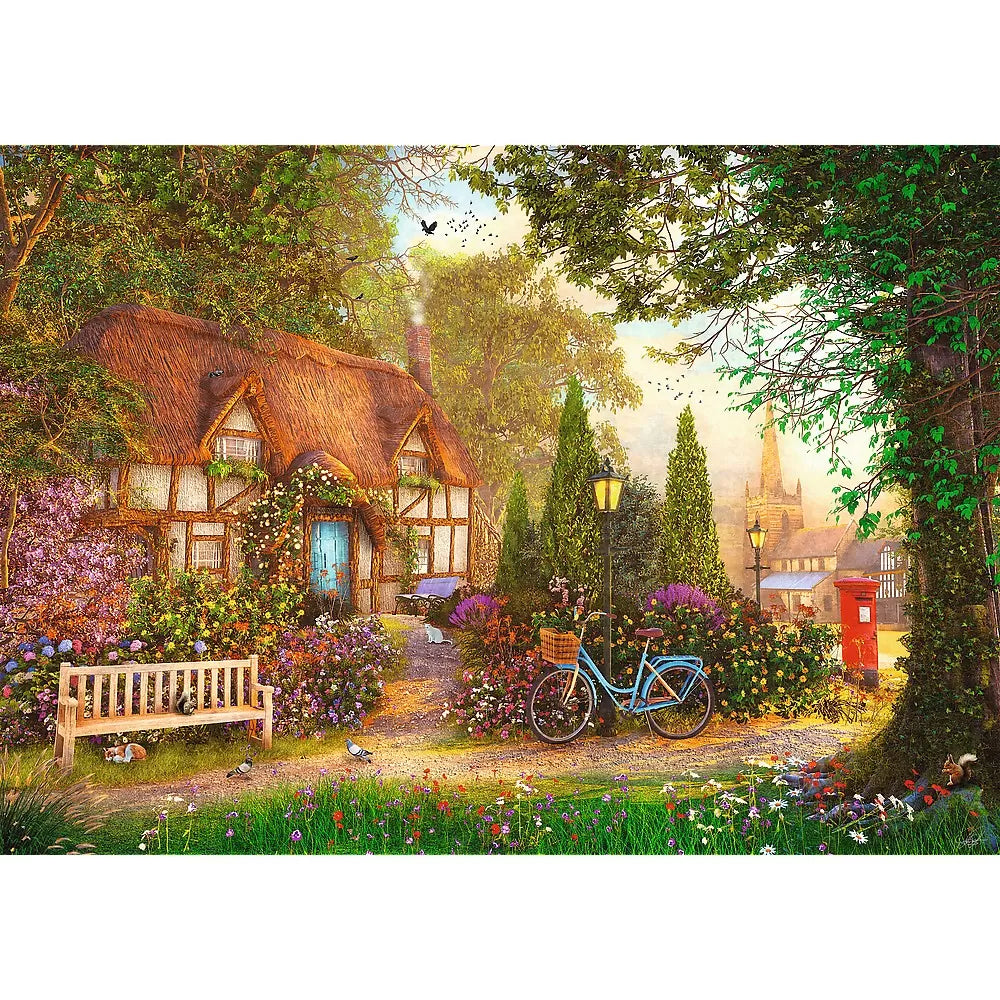 Puzzle trefl 1000 premium plus tea time cabana cu stuf