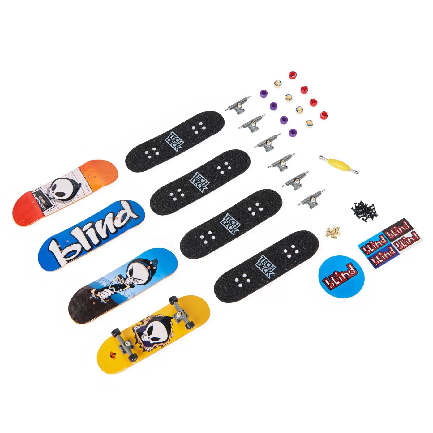 Tech deck csomag 4 darabos fogólap vak 9.6cm