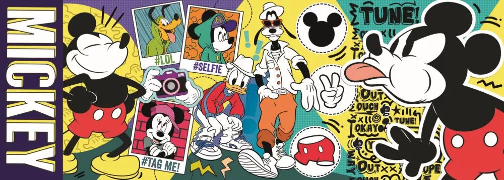 Puzzle trefl panorama 500 legendarul mickey mouse
