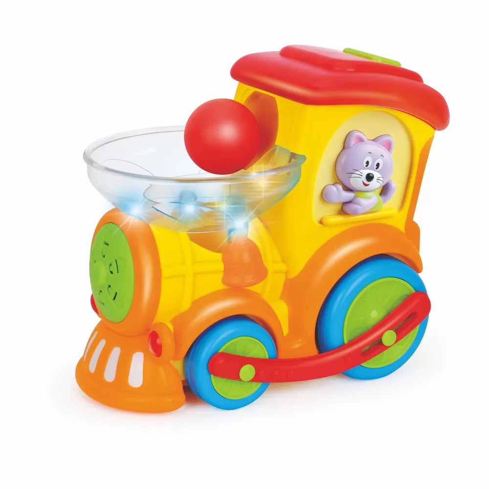Locomotiva cu bile cu sunete si lumini