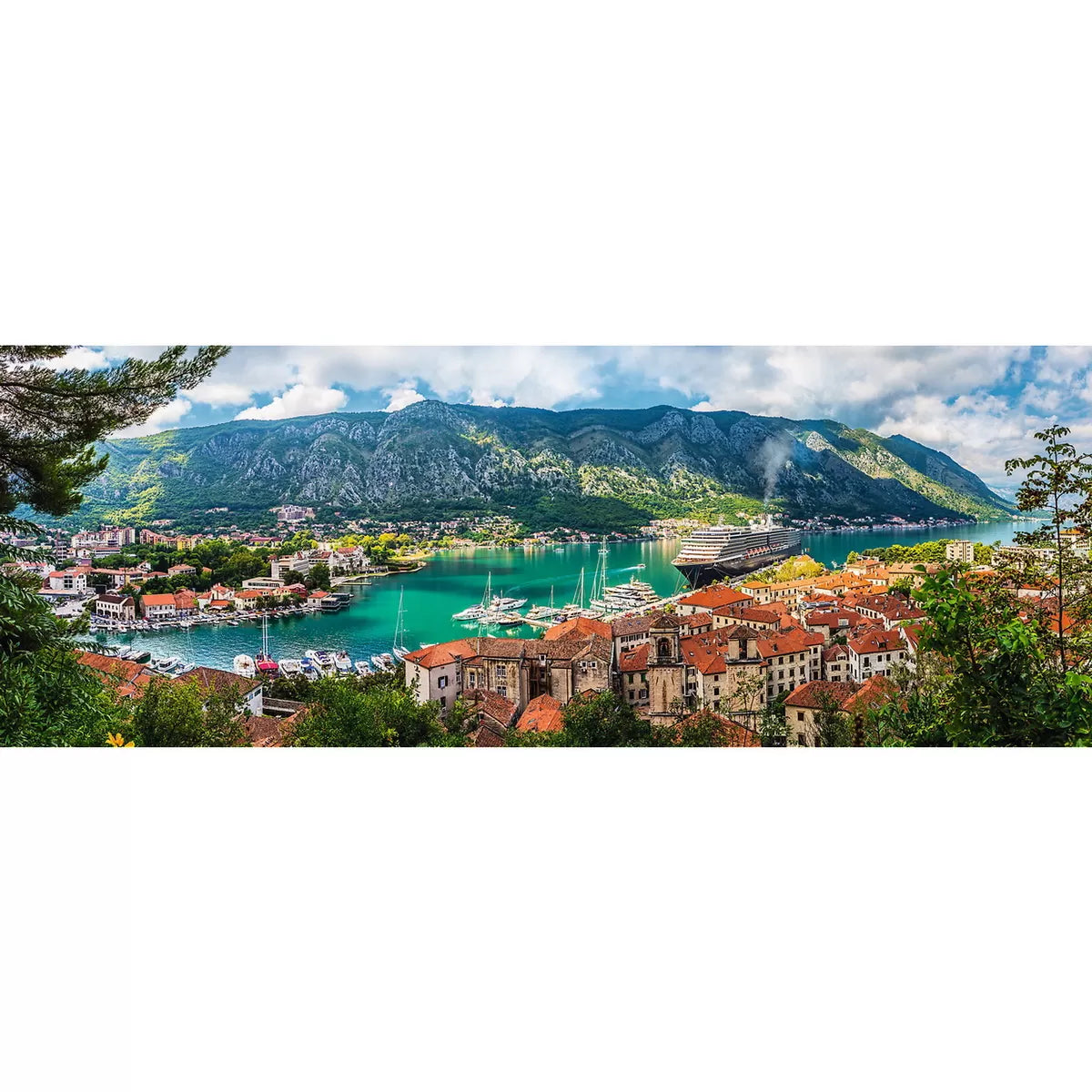 Puzzle trefl 500 Kotor városának panorámája Montenegró