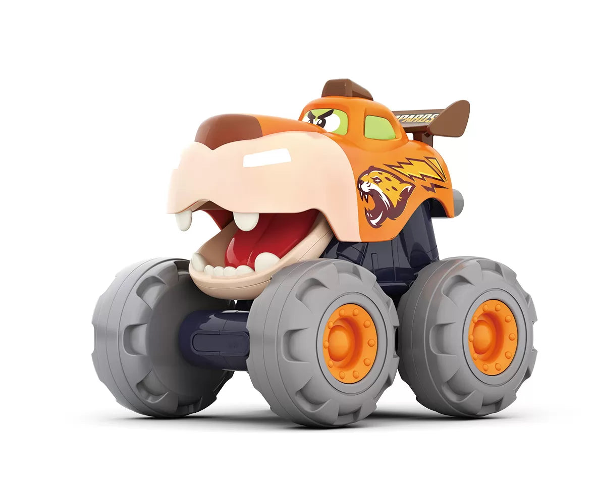 Masinuta bebe monster truck leopardul infuriat