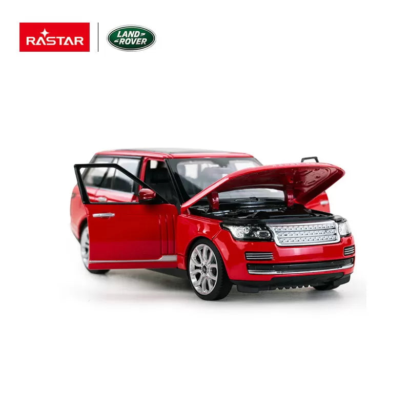Piros Range Rover fém játékautó, 1-24 méretarány