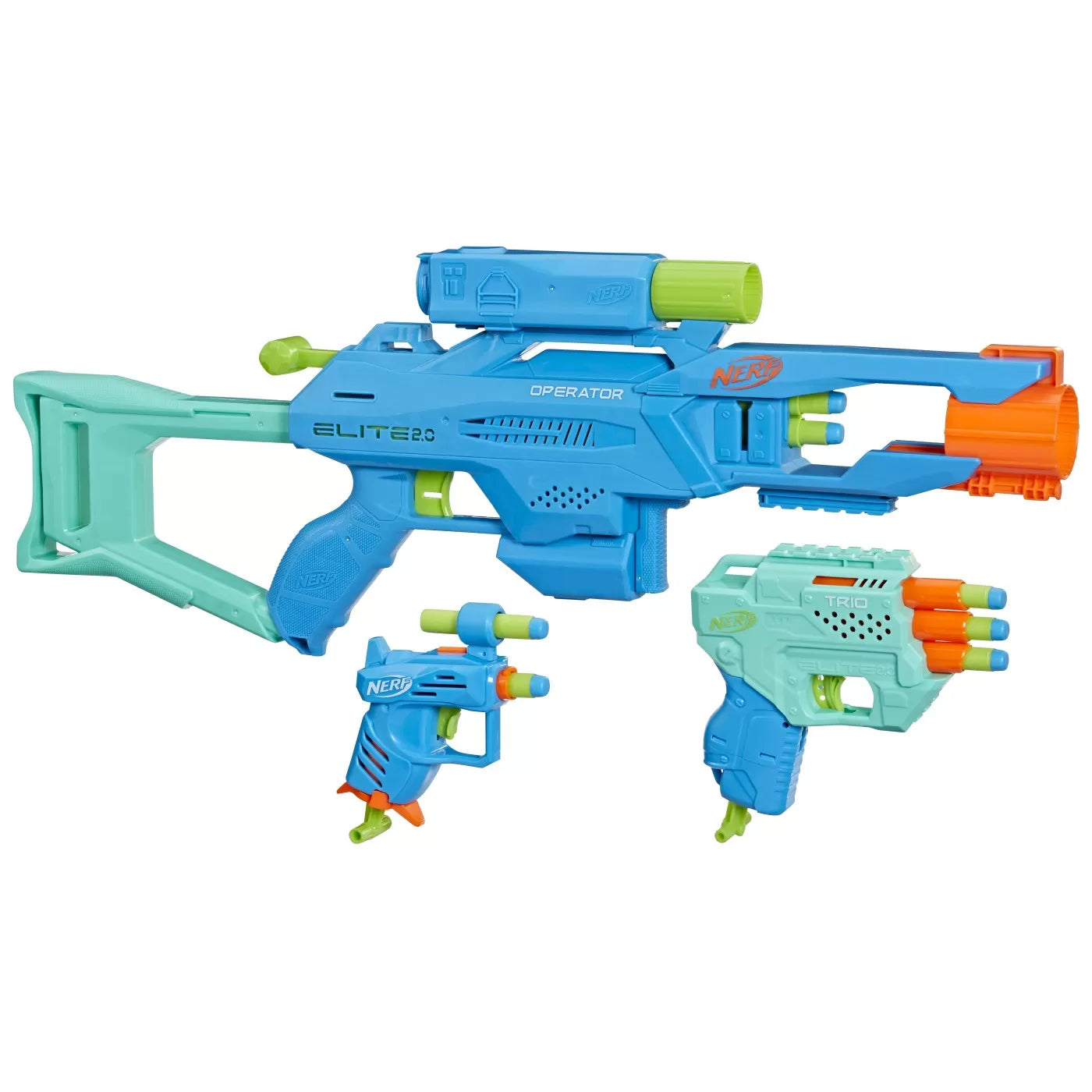 Nerf set 3 blastere elite 2.0 tactical pack