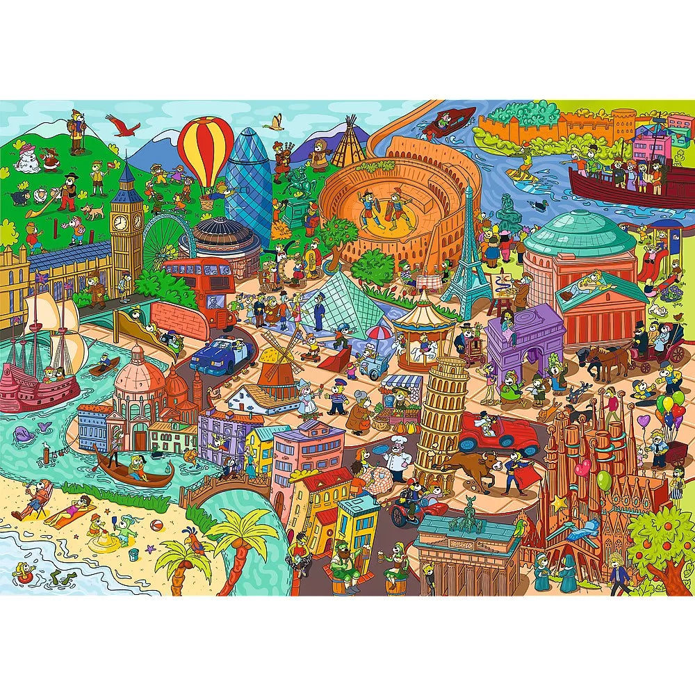 Puzzle trefl 500 kém srác elveszett tárgyak Európában
