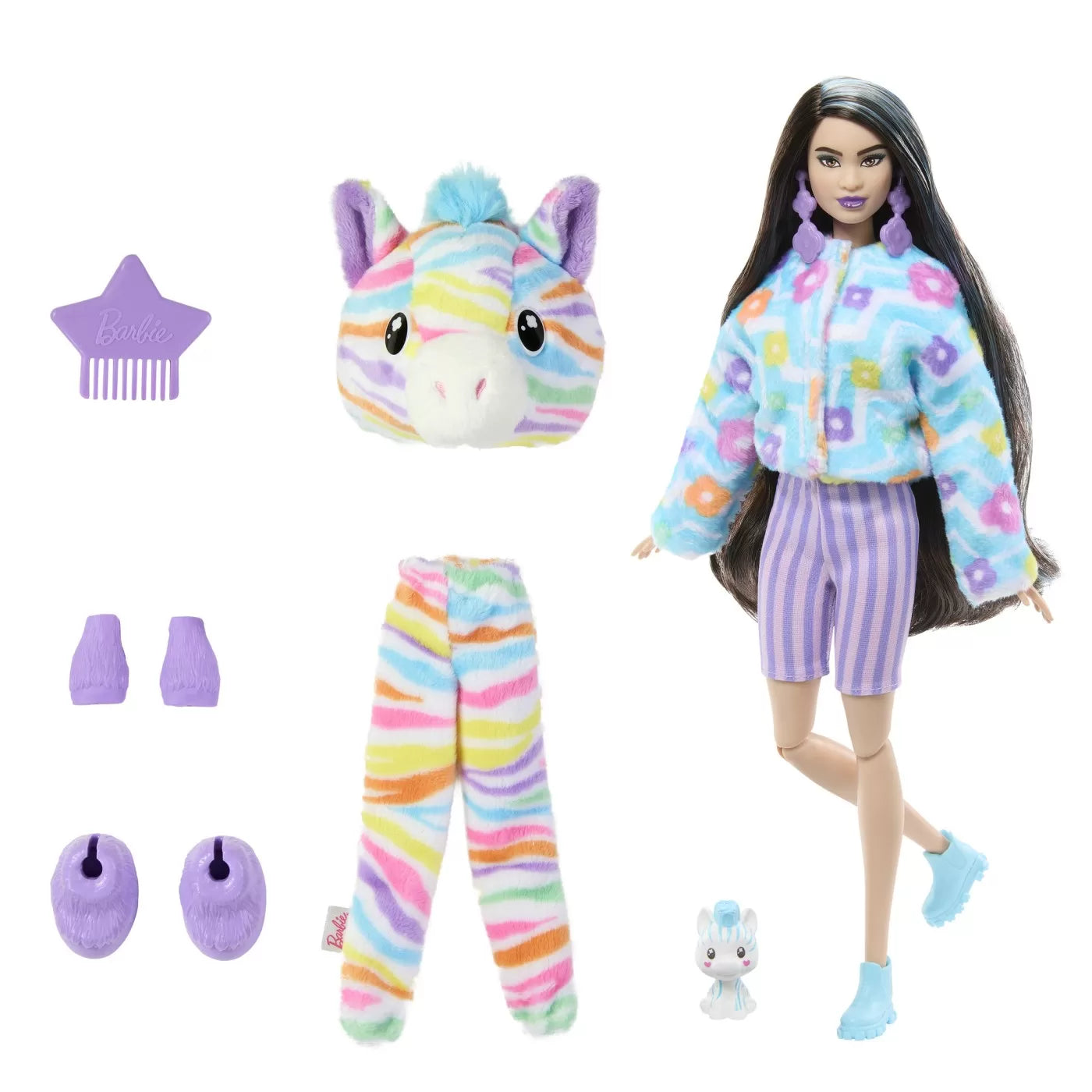 Barbie papusa barbie cutie reveal zebra