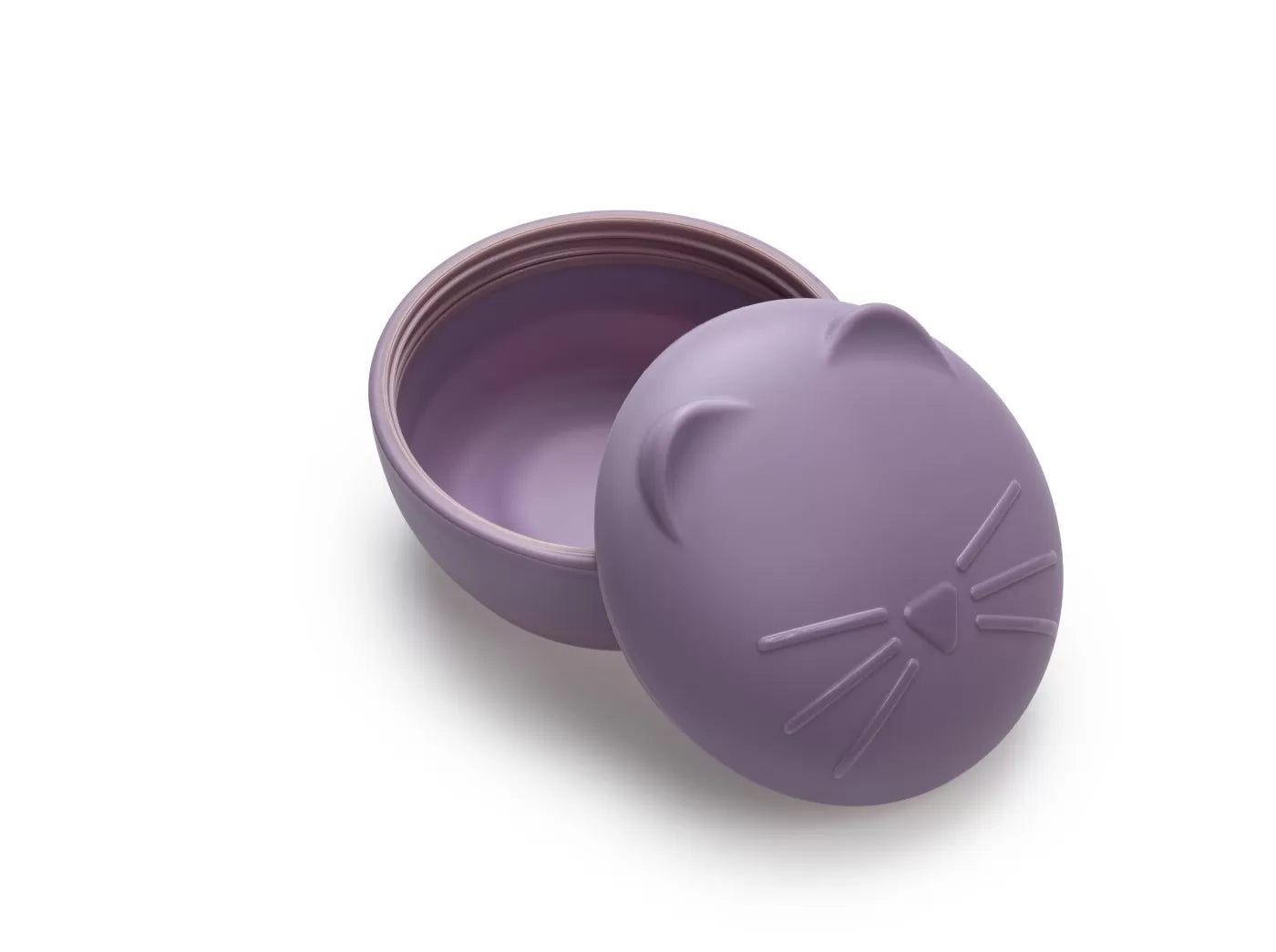 Castronel silicon cu capac, melii, model pisica