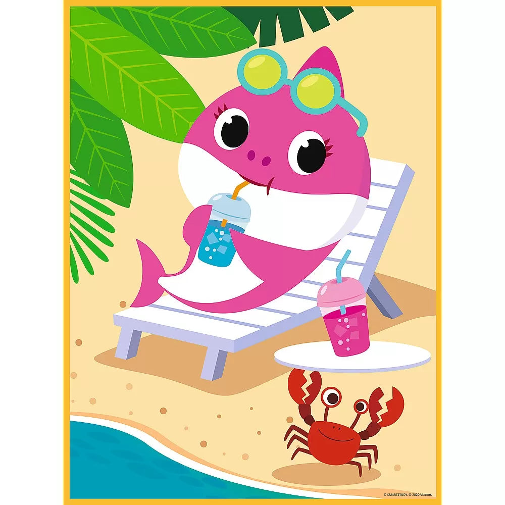 Puzzle trefl primo baby maxi 2x10 baby shark