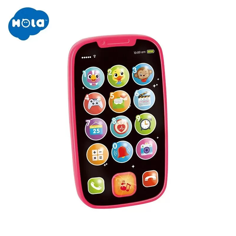 Primul meu telefon smart rosu cu muzica si lumini