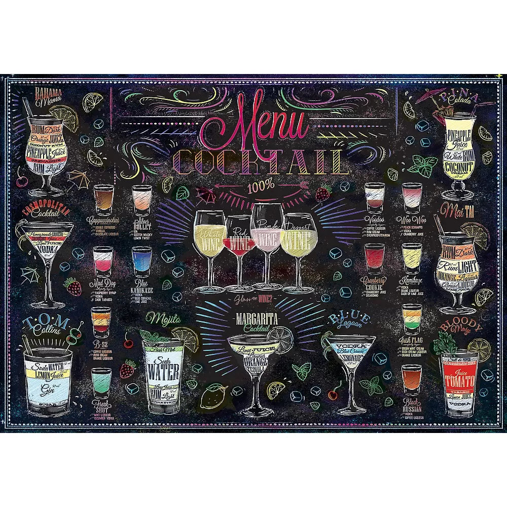 Puzzle trefl 500 koktél menü