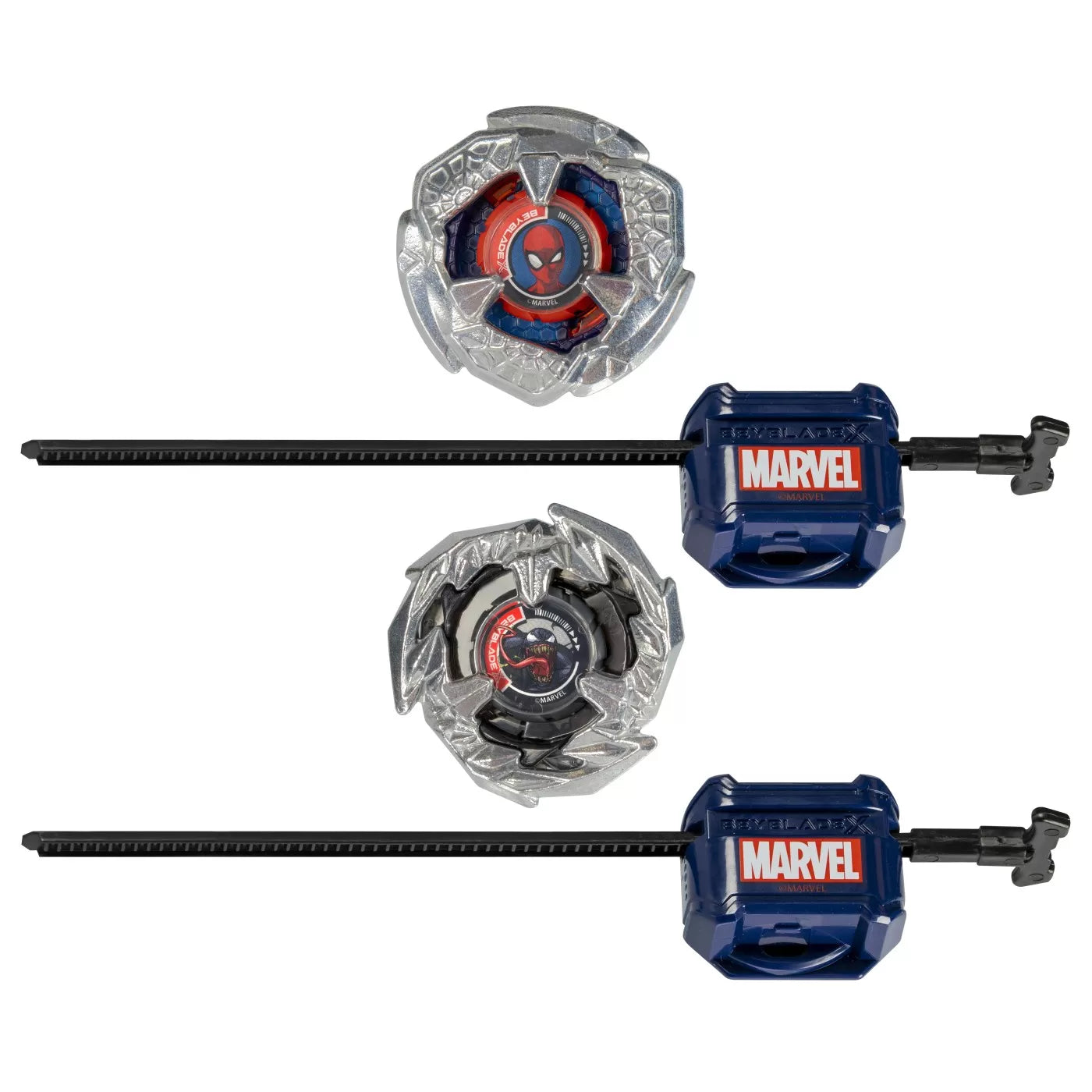 Beyblade x Marvel szett Duo Pókember 3-60f és Venom 3-80n