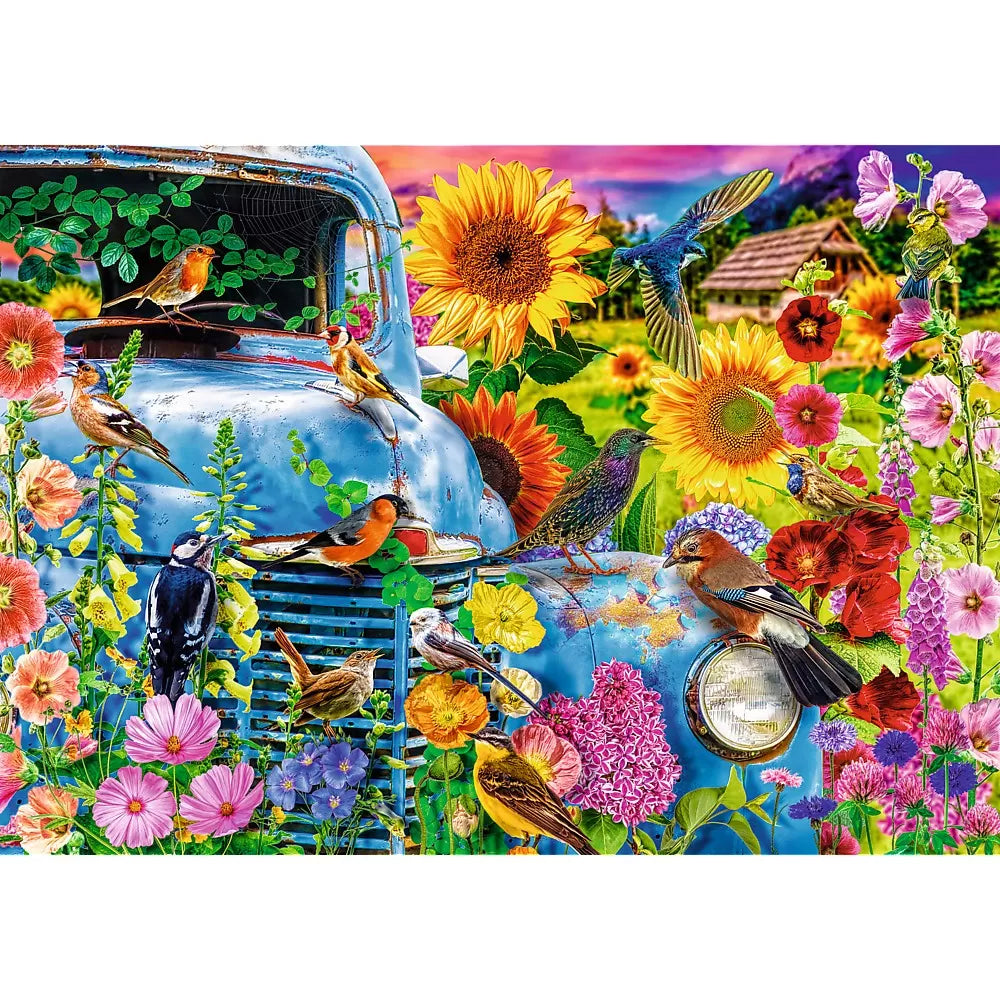 Puzzle trefl 1000 prémium plusz tea idő vidéki élet éneklő madarak