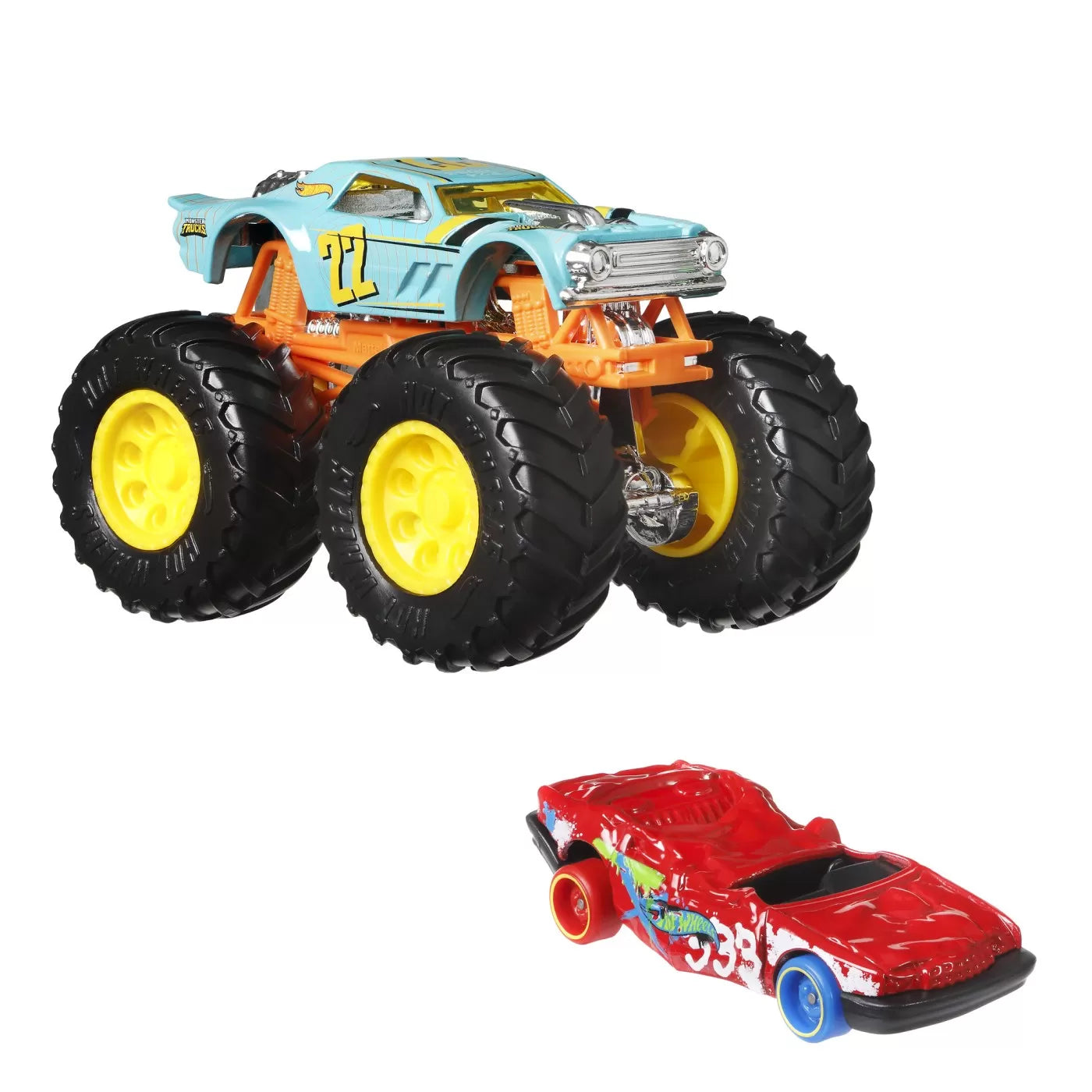 Hot Wheels Monster Truck és Night Shifter fém autó