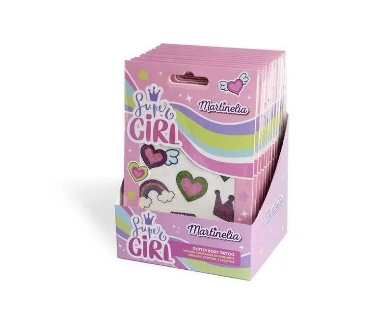 Martinelia super girl tatuaje cu sclipici
