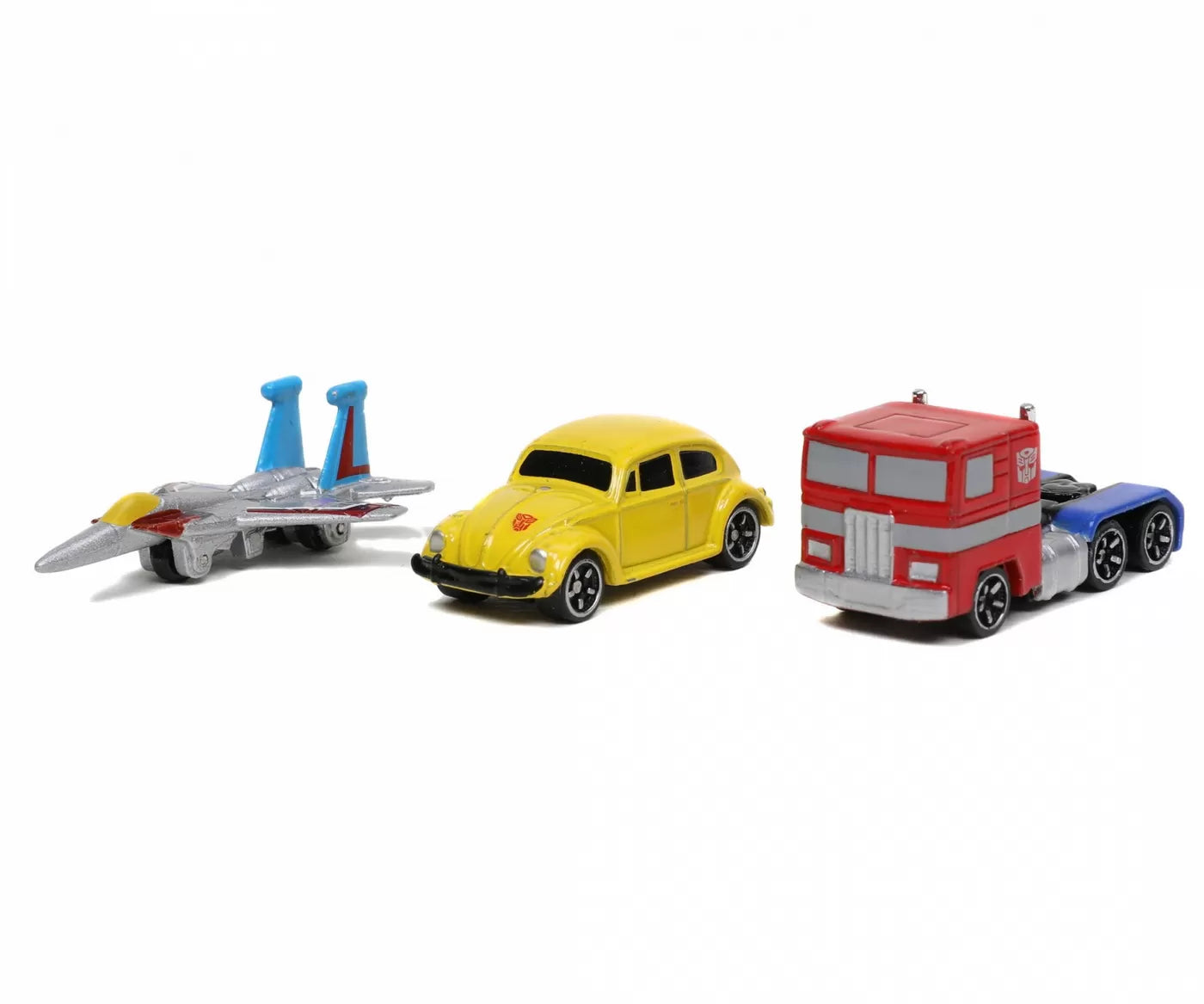 Transformers 3 darabos nano fém autó szett, 4 cm