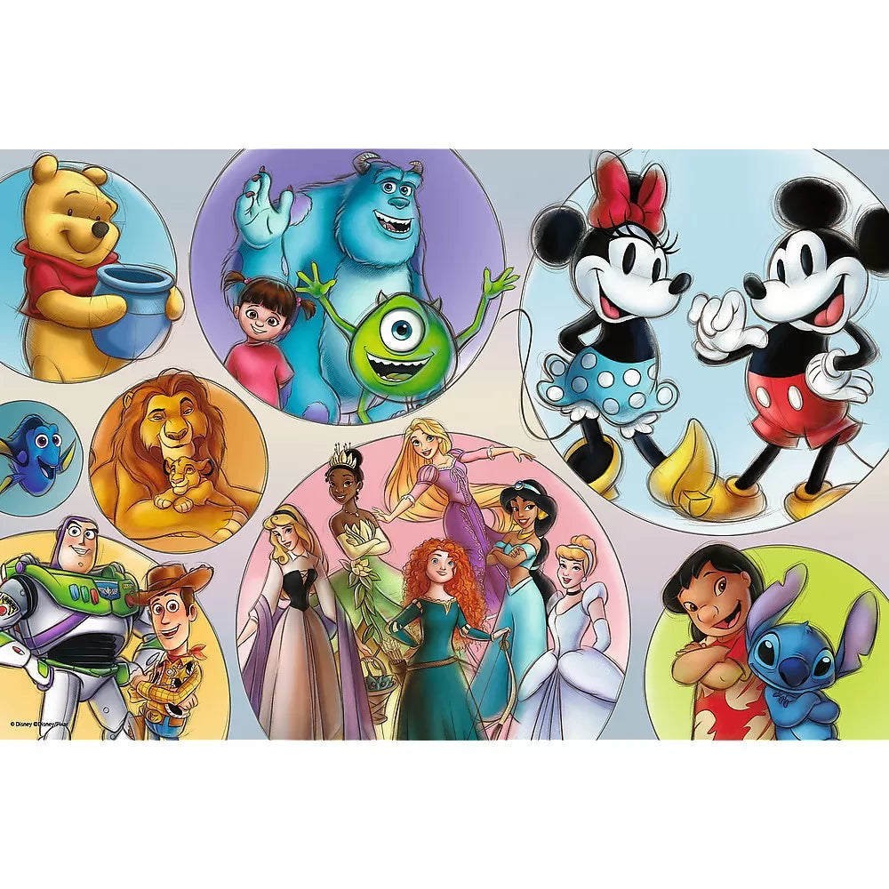 Puzzle trefl primo super shape xxl 160 disney 100 lumea disney