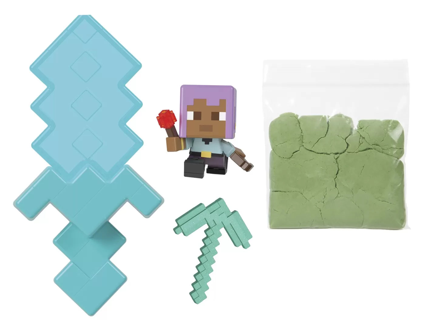 Minecraft mini módú türkiz bányafelfedező készlet
