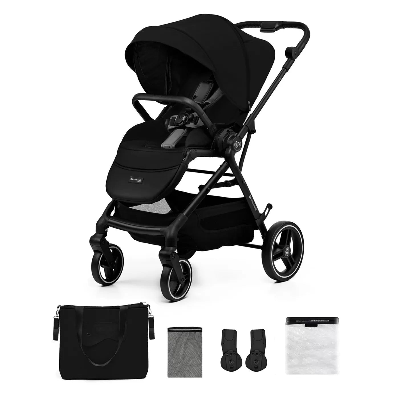 Carucior sport kinderkraft yoxi, black